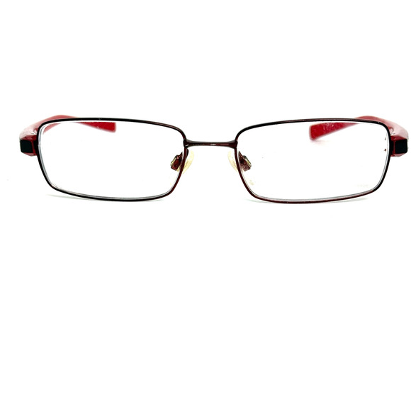 Nike Eyeglasses Frames Red Full Rim Nike 8079 600 145 H19282 - Picture 1 of 6